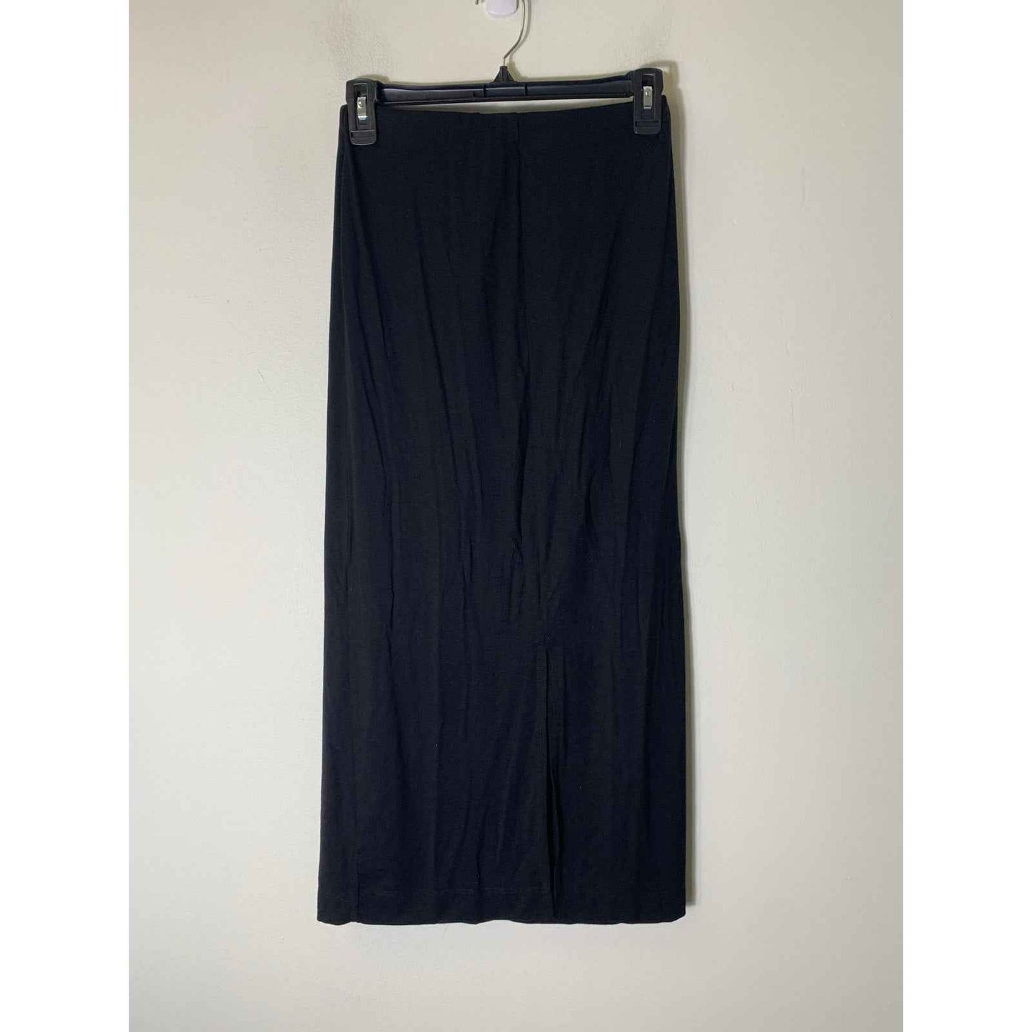 Reformation Black Skinny Knit Pull On Maxi Skirt Sz SP
