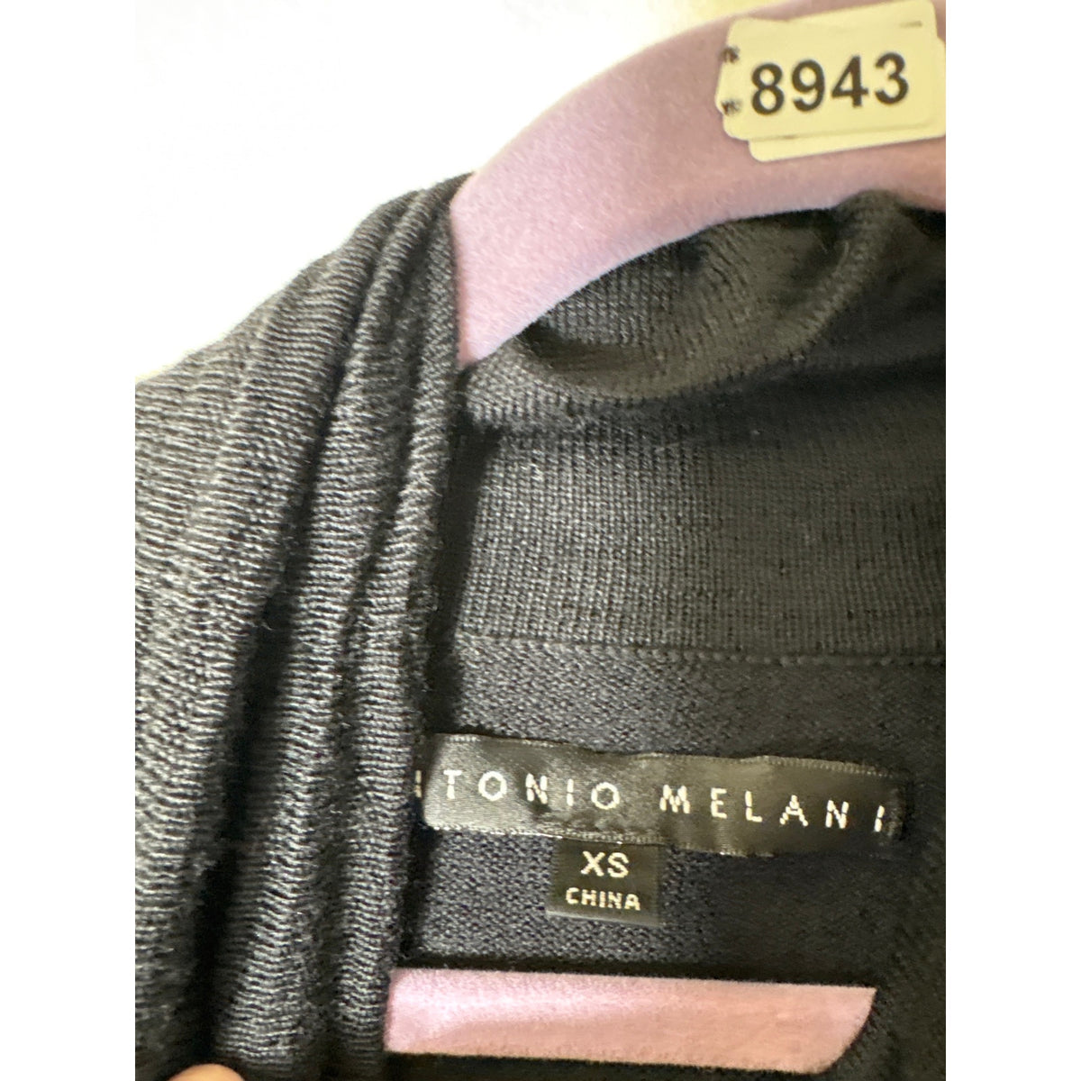 Antonio Melani Black Short Sleeve Turtle Neck Sz XS