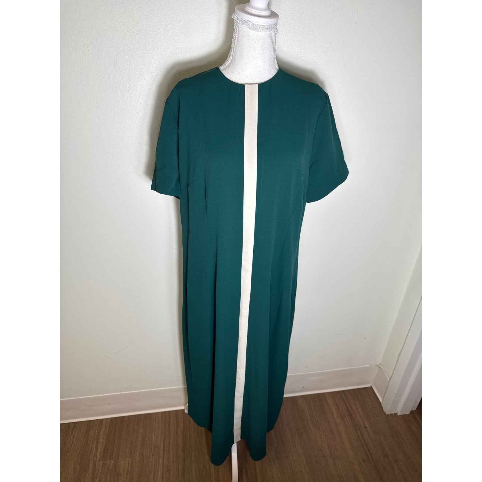 Tuckernuck Forest Green Short Sleeve A-Line Maxi Dress Sz XXL