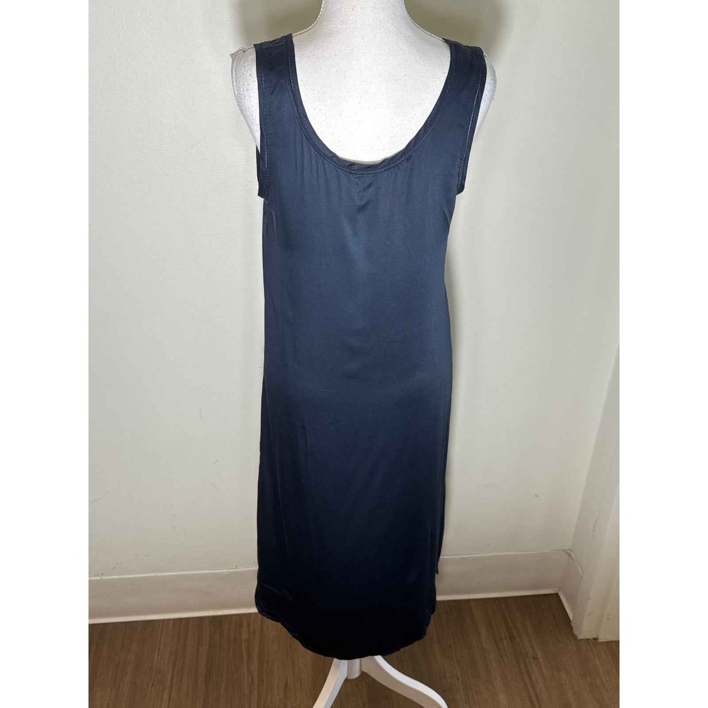 NWT Neu Nomads Navy Blue Silk Tank Dress Sz XS