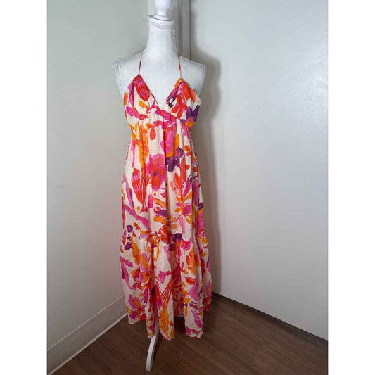 Zara Pink Floral Sundress Sz s