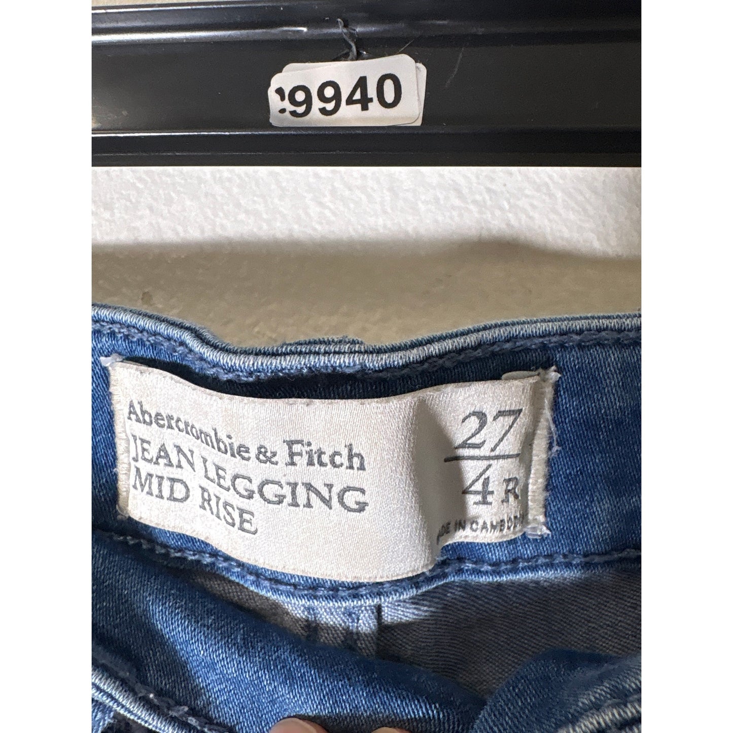 Abercrombie & Fitch Jean Leggings Mid Rise Jeans Sz 27/4