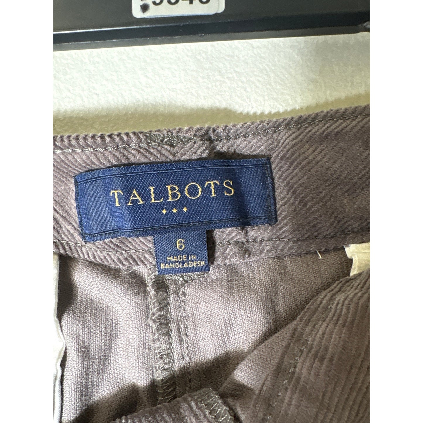 Talbots Dark Gray Corduroy Wide Leg Pants Sz 6