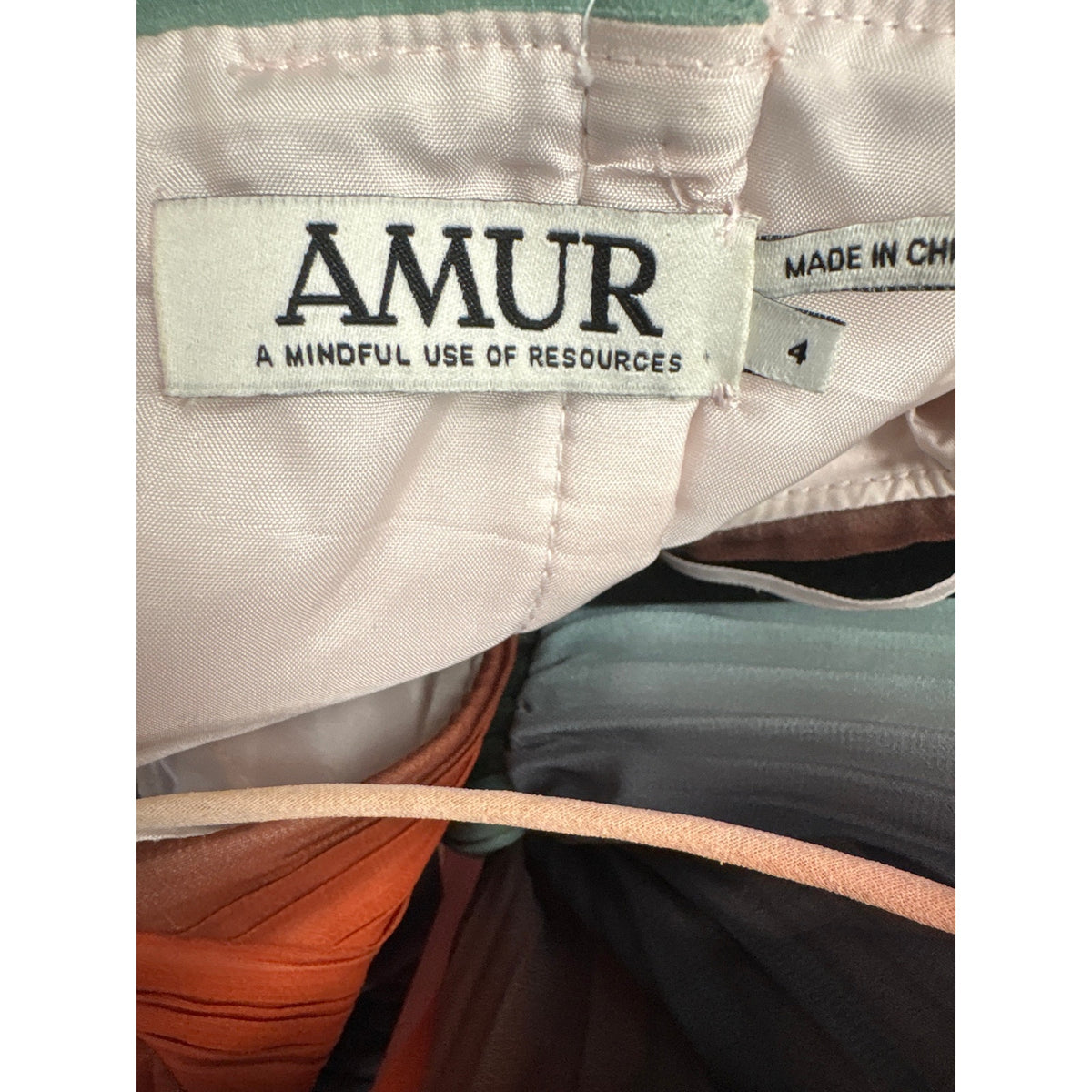 Amur Auburn Vintage Stripe Janet Gown Sz 4