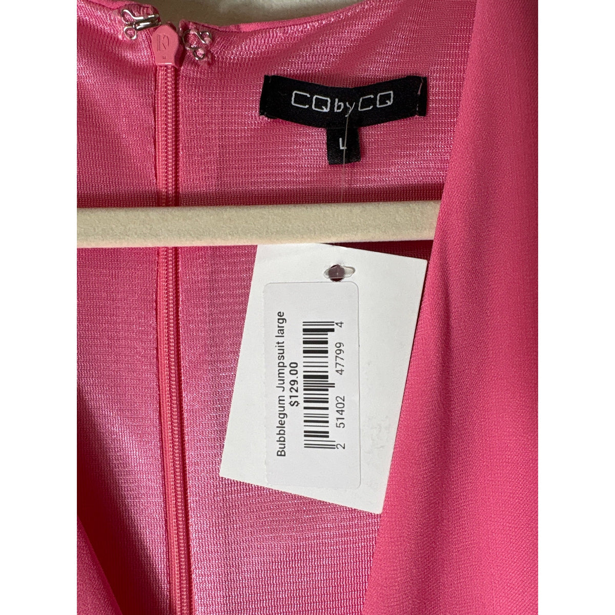 NWT CQ by CQ Bubblegum Pink Short Sleeve Jumpsuit Sz L