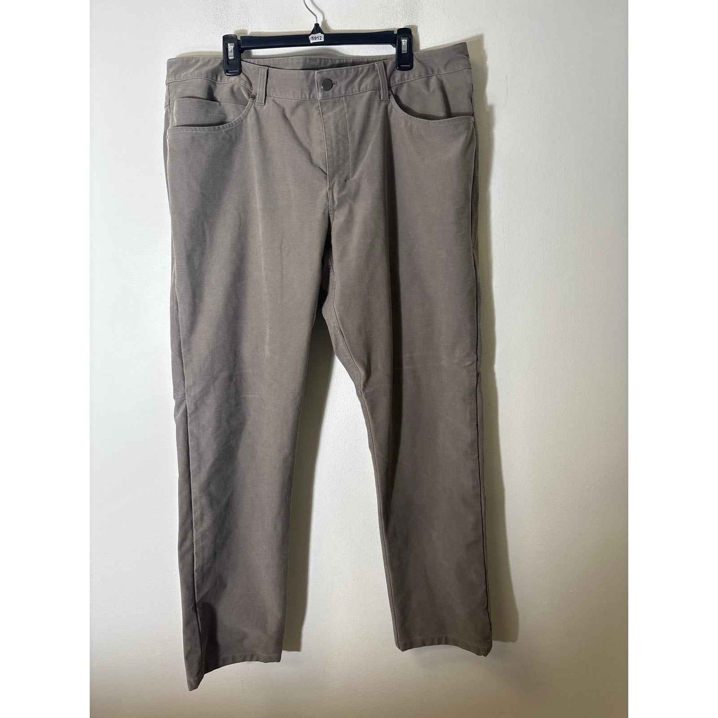 Men's Lululemon Gray Mid Weight Cotton Blend Chinos Sz 40x32