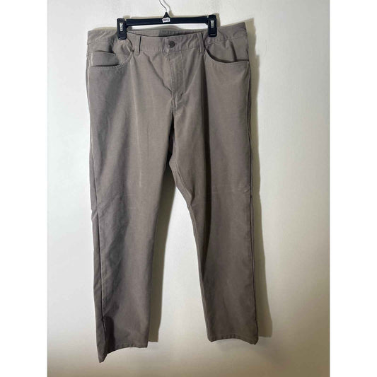 Men's Lululemon Gray Mid Weight Cotton Blend Chinos Sz 40x32