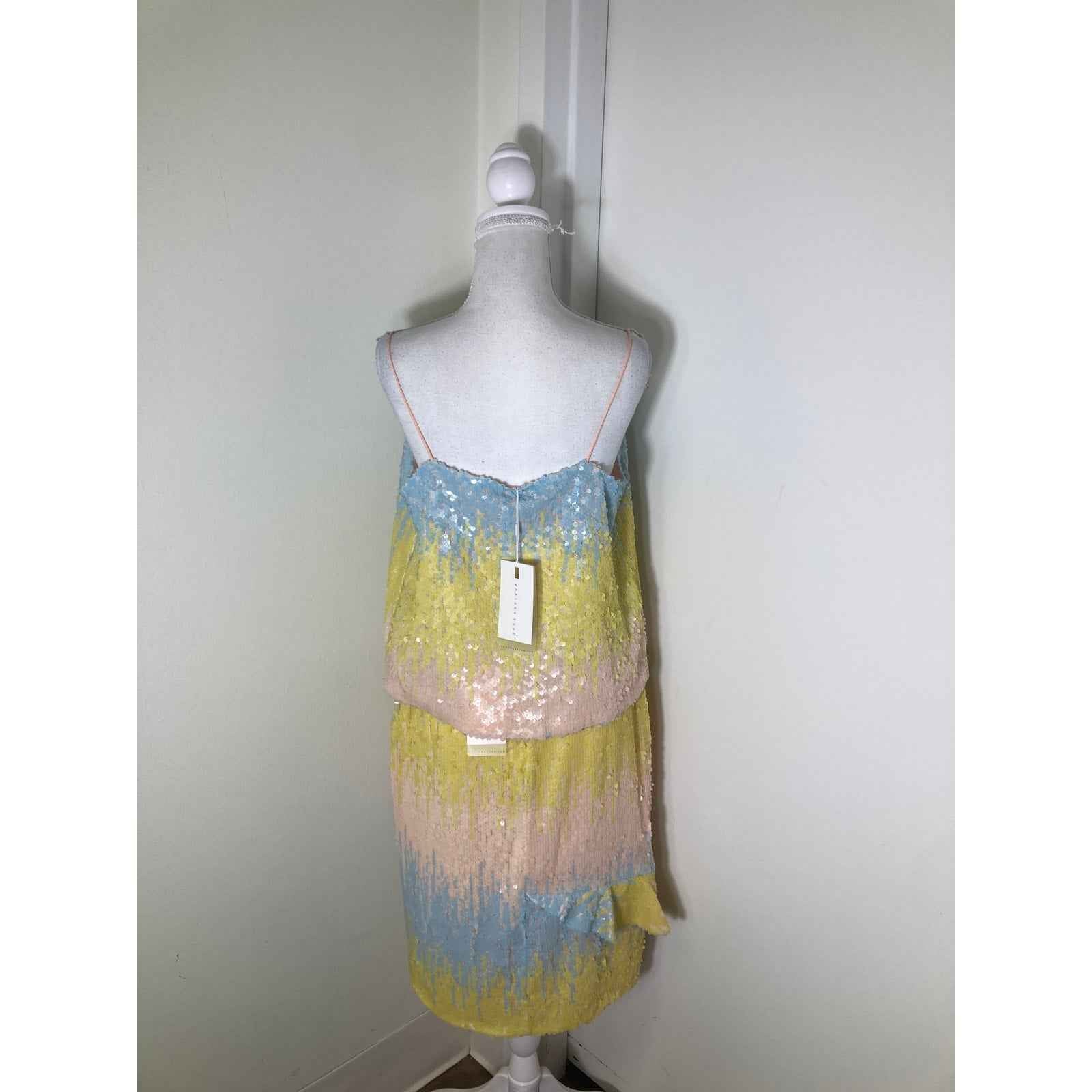 NWT Endless Rose Pastel Sequin Top and Skirt Set Sz S