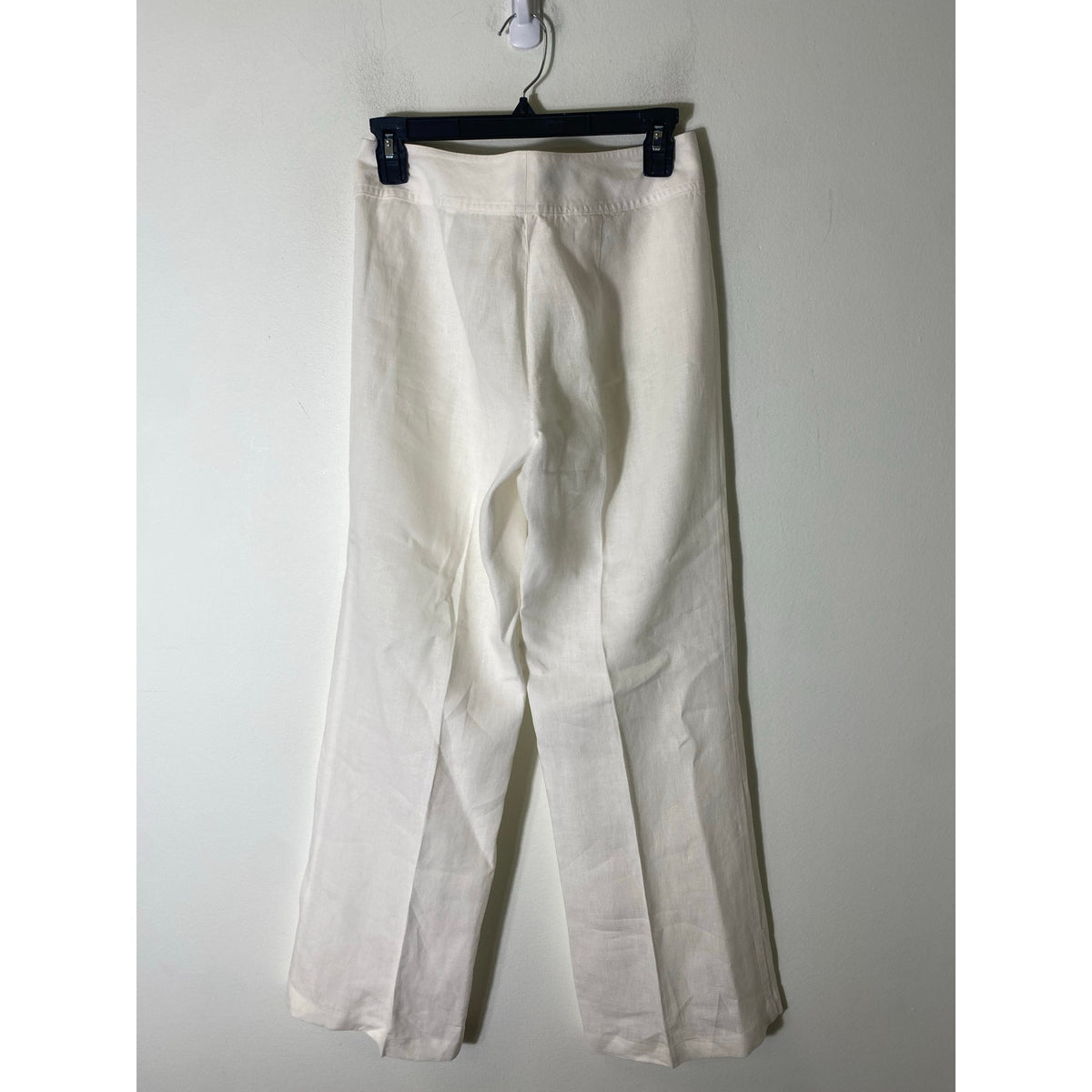DKNYC Off White Linen Straight Leg Ankle Pants Sz 0