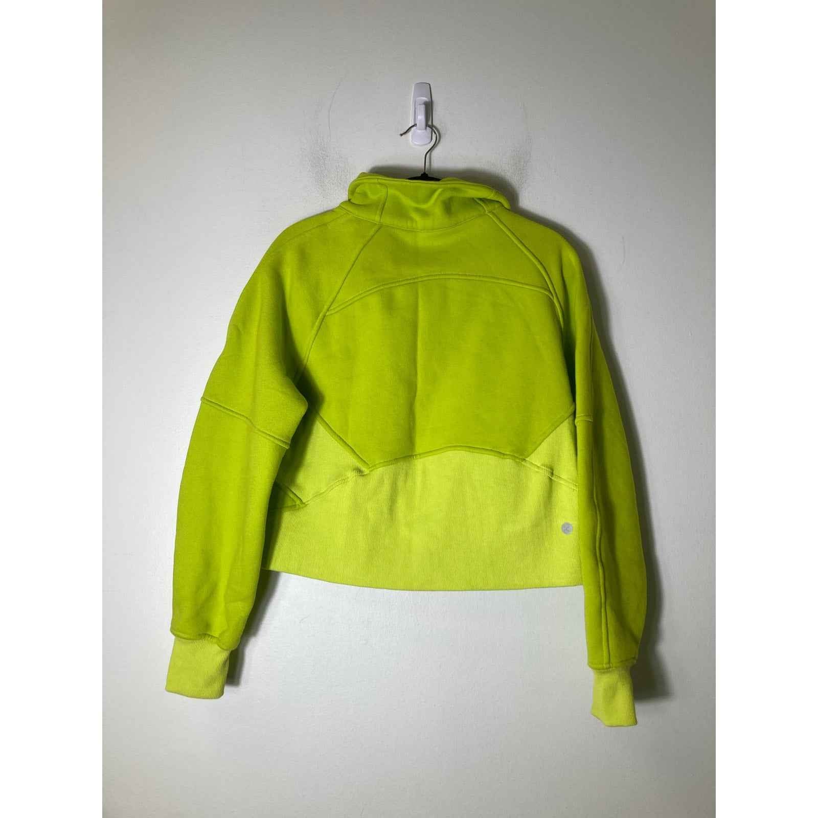 Bossi Neon Green Scuba Sweatshirt Pullover Sz S