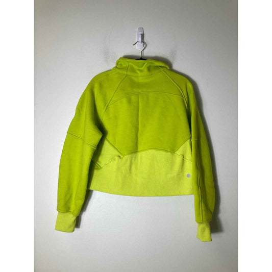 Bossi Neon Green Scuba Sweatshirt Pullover Sz S