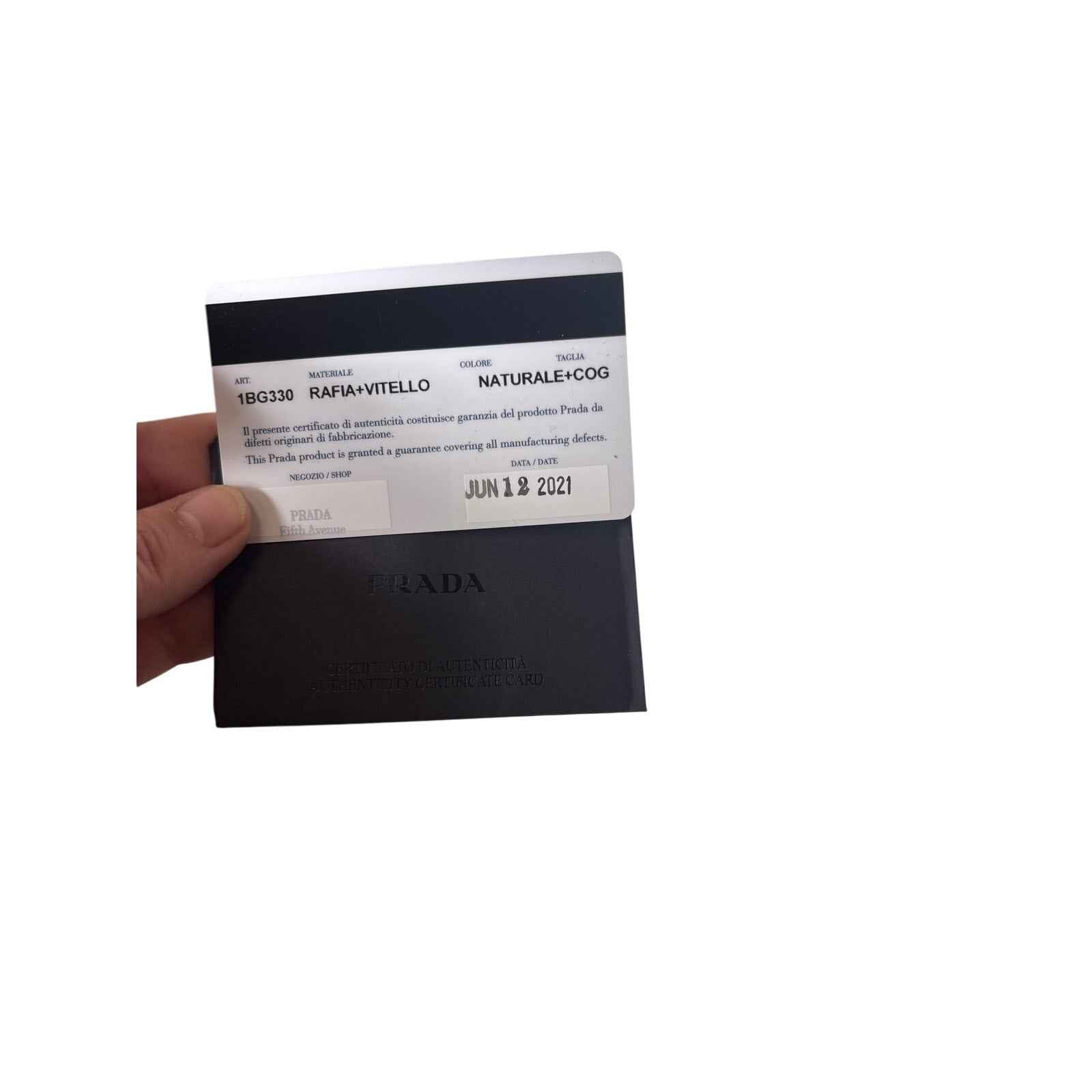 Prada Triangle Logo Shopping Tote Crochet Raffia Large with Dust Bag