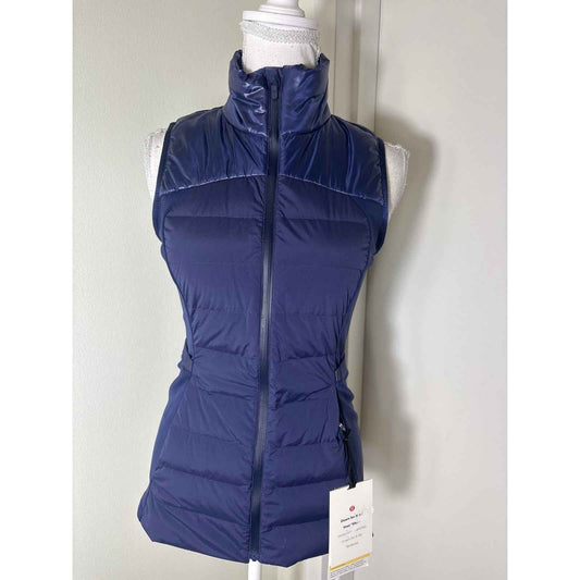 NWT Lululemon Deep Blue "Down for it All" Vest Sz 4
