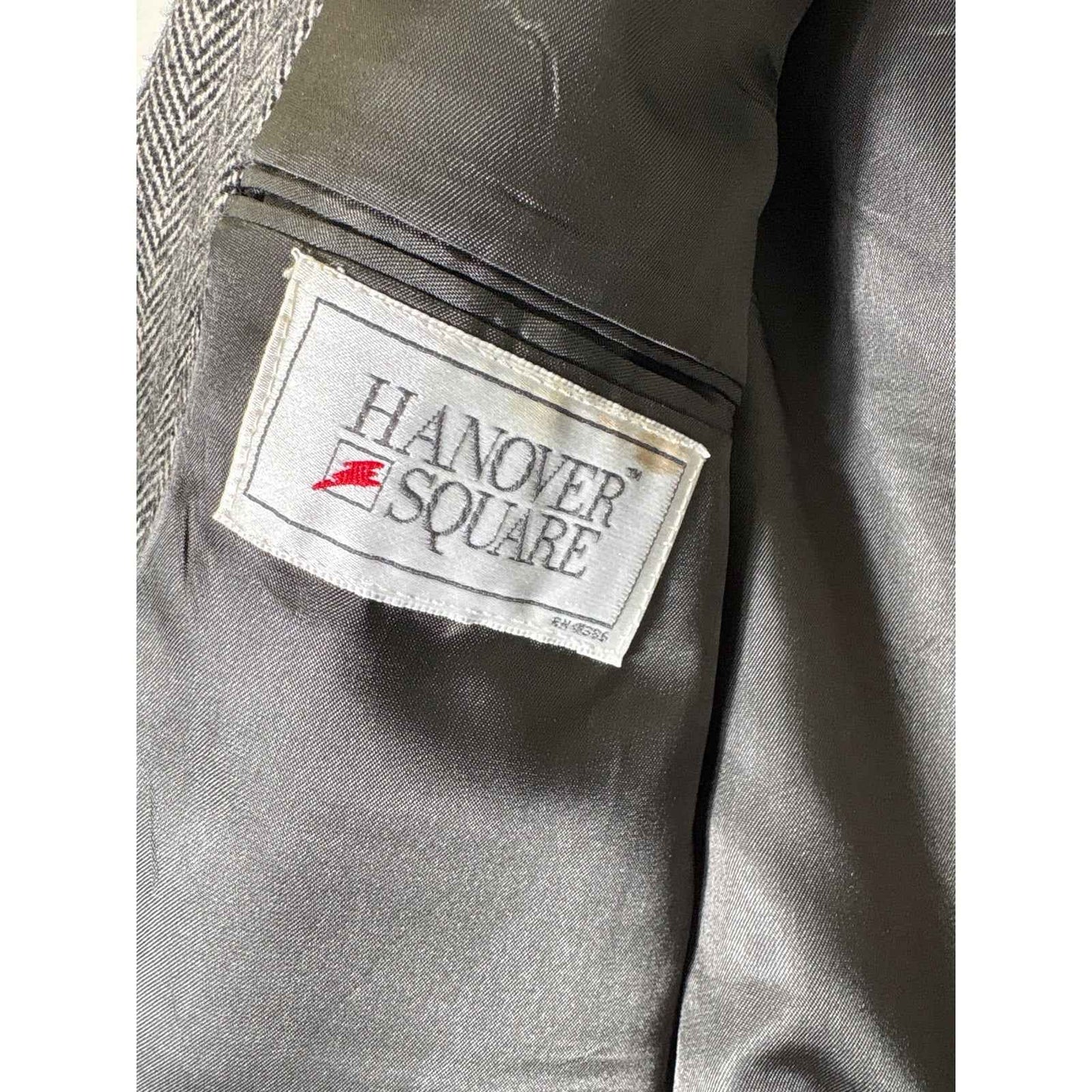 Mens Hanover Square Black Houndstooth Sports Jacket Custom