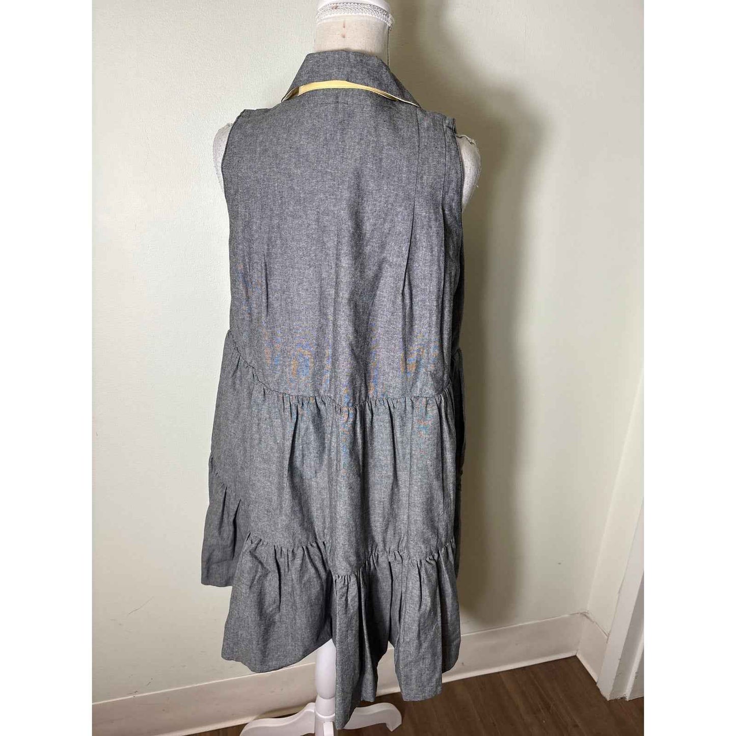 NWT Buru Maisonette Reversible Tiered Mini Dress Sz XS