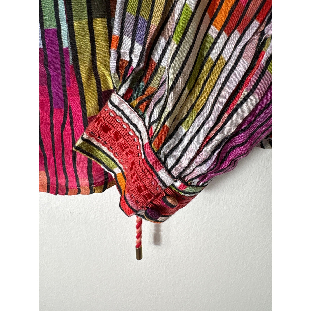 Conditions Apply Multicolor Long Sleeve Boho Tunic Sz S