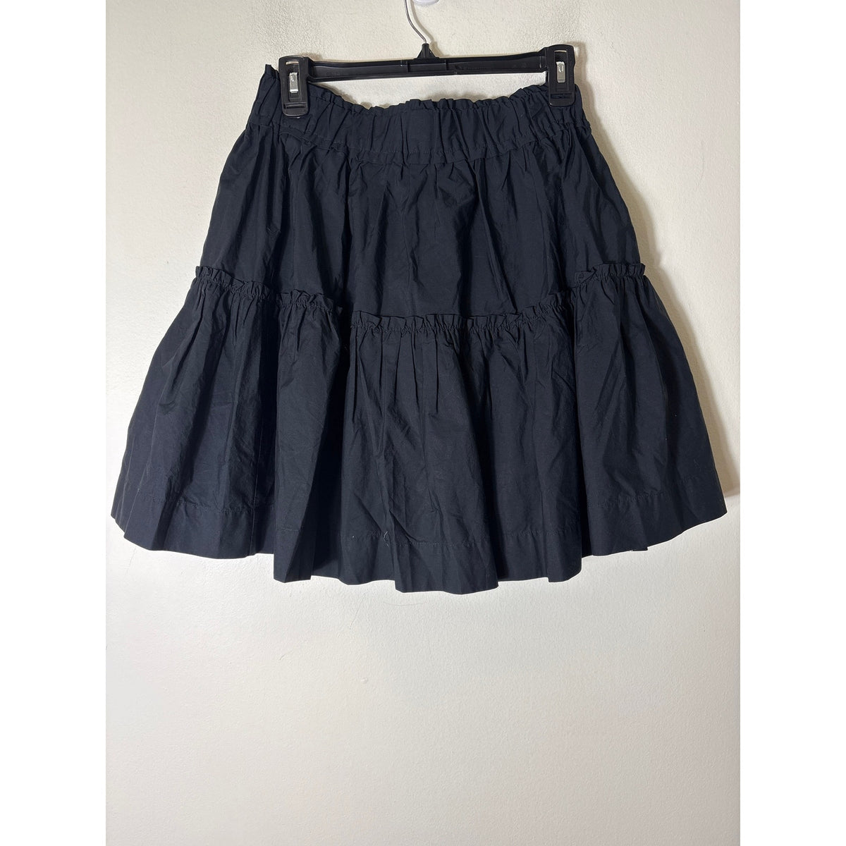 Maeve Navy Tiered Mini Skirt Sz S