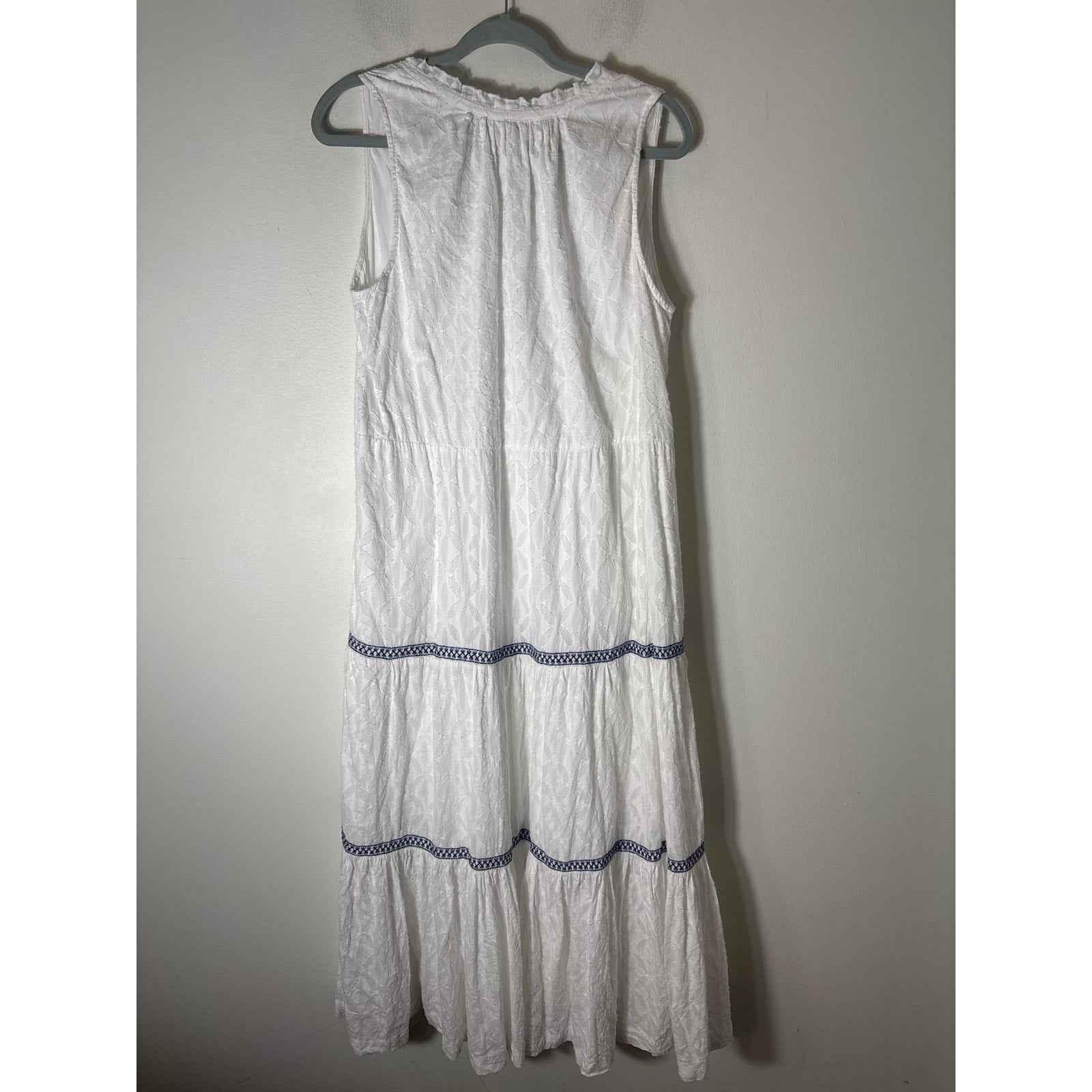 Tommy Bahama Sleeveless Cotton Maxi Dress Sz L