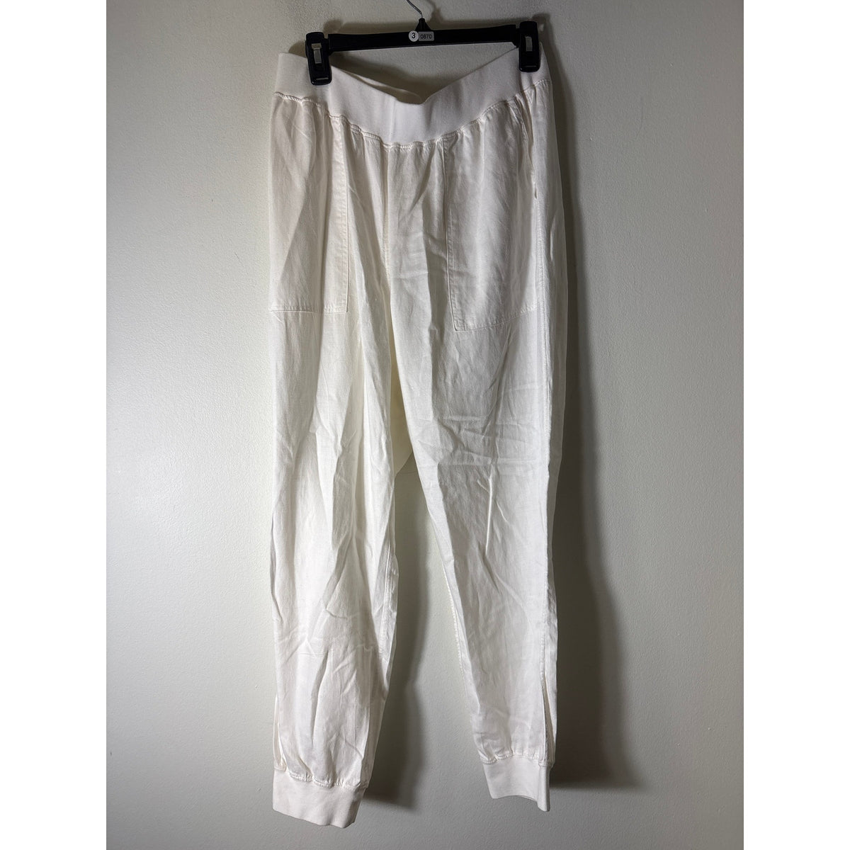 Faherty Cream Pull On Joggers Sz L