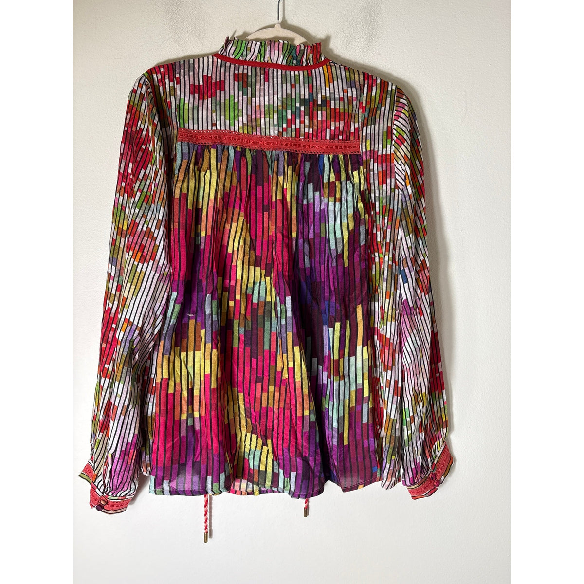 Conditions Apply Multicolor Long Sleeve Boho Tunic Sz S