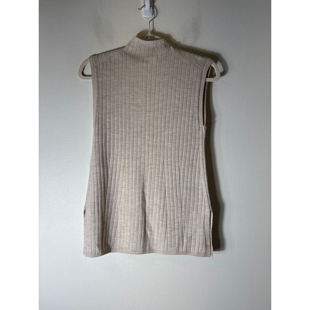 BR / Banana Republic Stone Ribbed Mock Neck Tank Sz XS