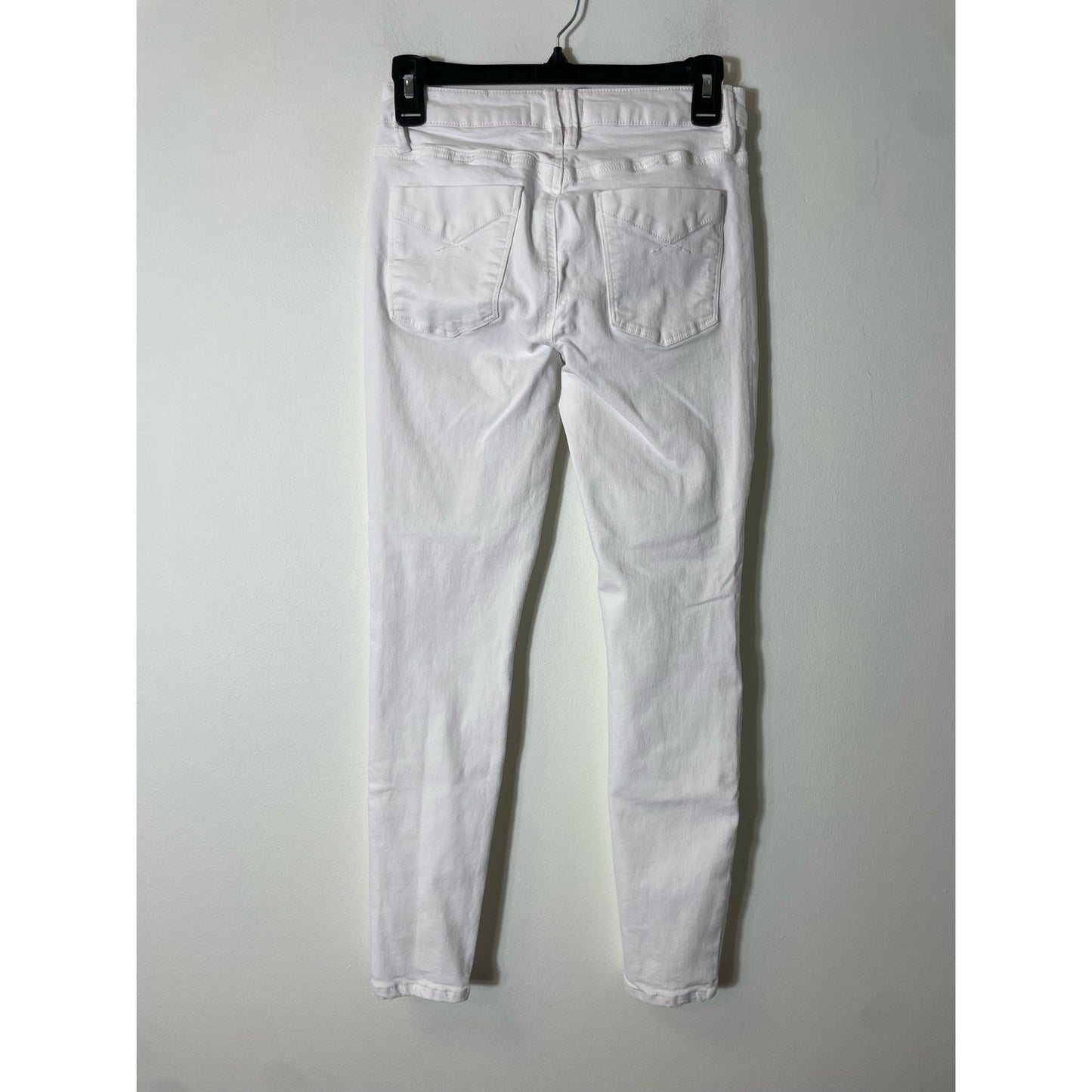 Unpublished Anthropologie White Mid Rise Skinny Jeans Sz 25/3