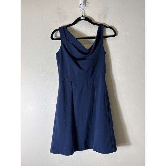 Black Halo Navy Sleeveless Knee Length Party Dress Sz 6