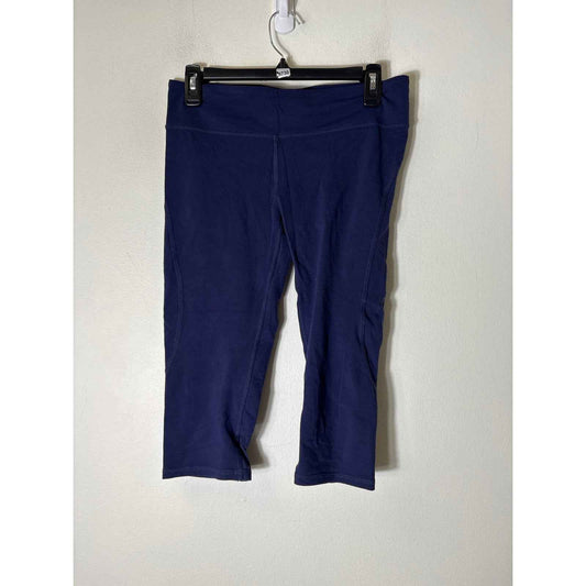 Alo Yoga Navy Blue AThletic Cropped Pants sz L