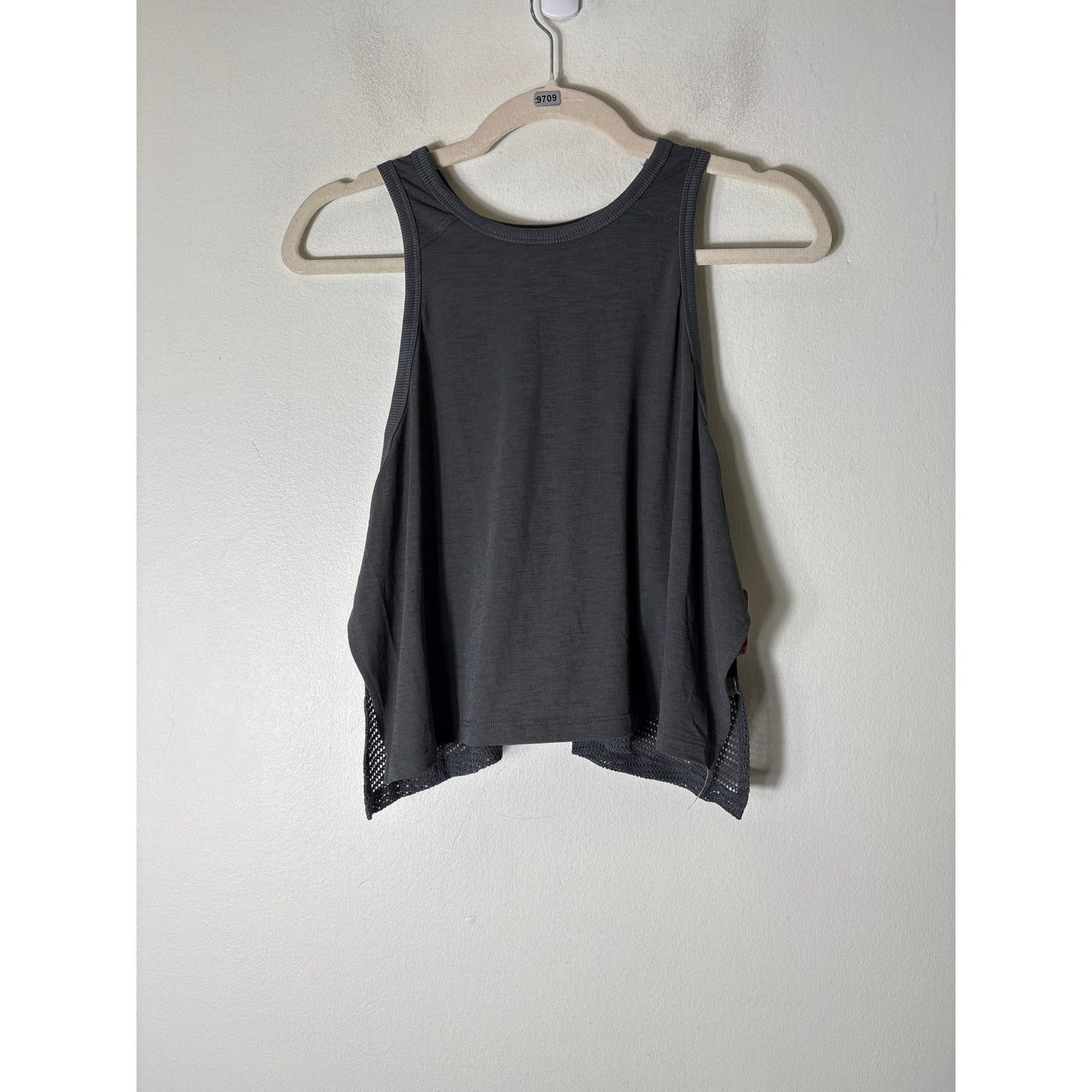 NWT Free People Gray Tempo Flash Finish Tank Sz S