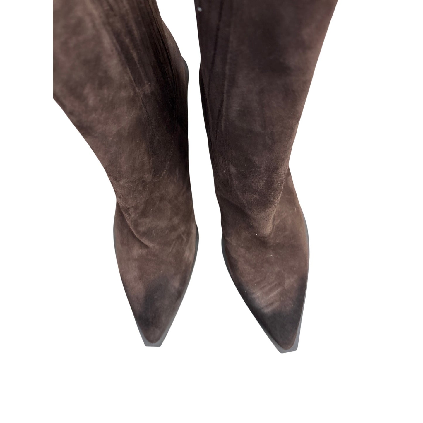 NWOB Sam Edelman Dark Brown Suede High Heel Bootie Sz 9.5