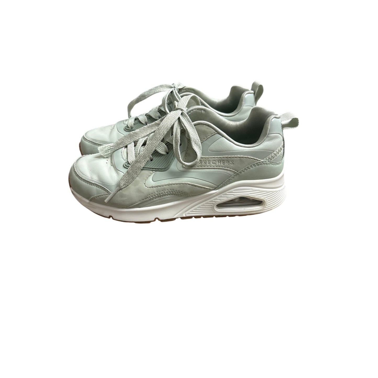 Skechers Sage Green Air-Code Memory Foam Tennis Shoes Sz 3