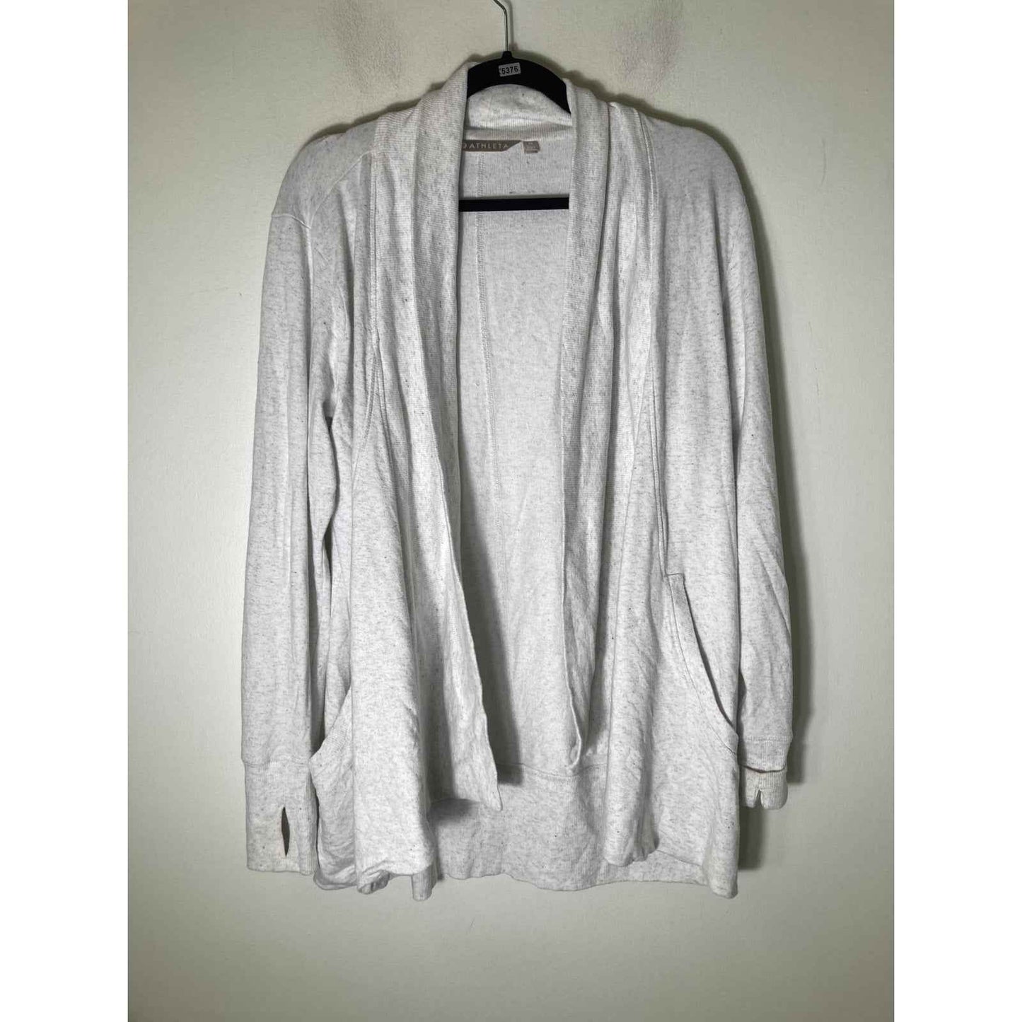 Athleta Gray sweatshirt Cardigan Sz M