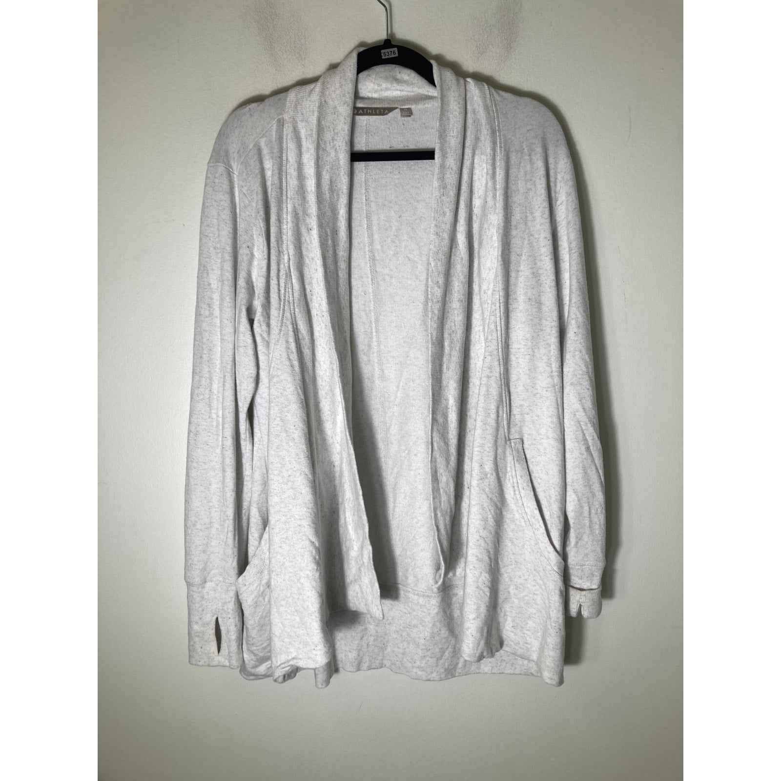Athleta Gray sweatshirt Cardigan Sz M