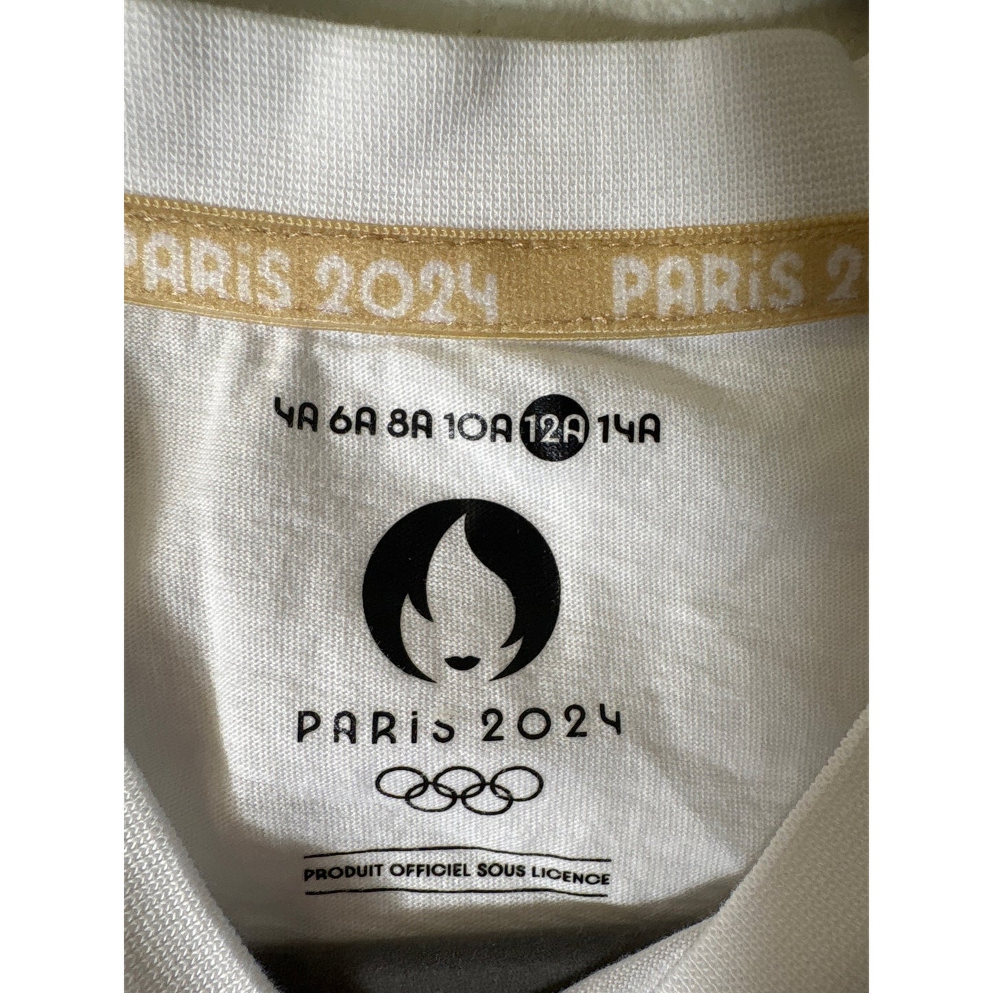 Paris Olympics 2024 Tee Sz 12