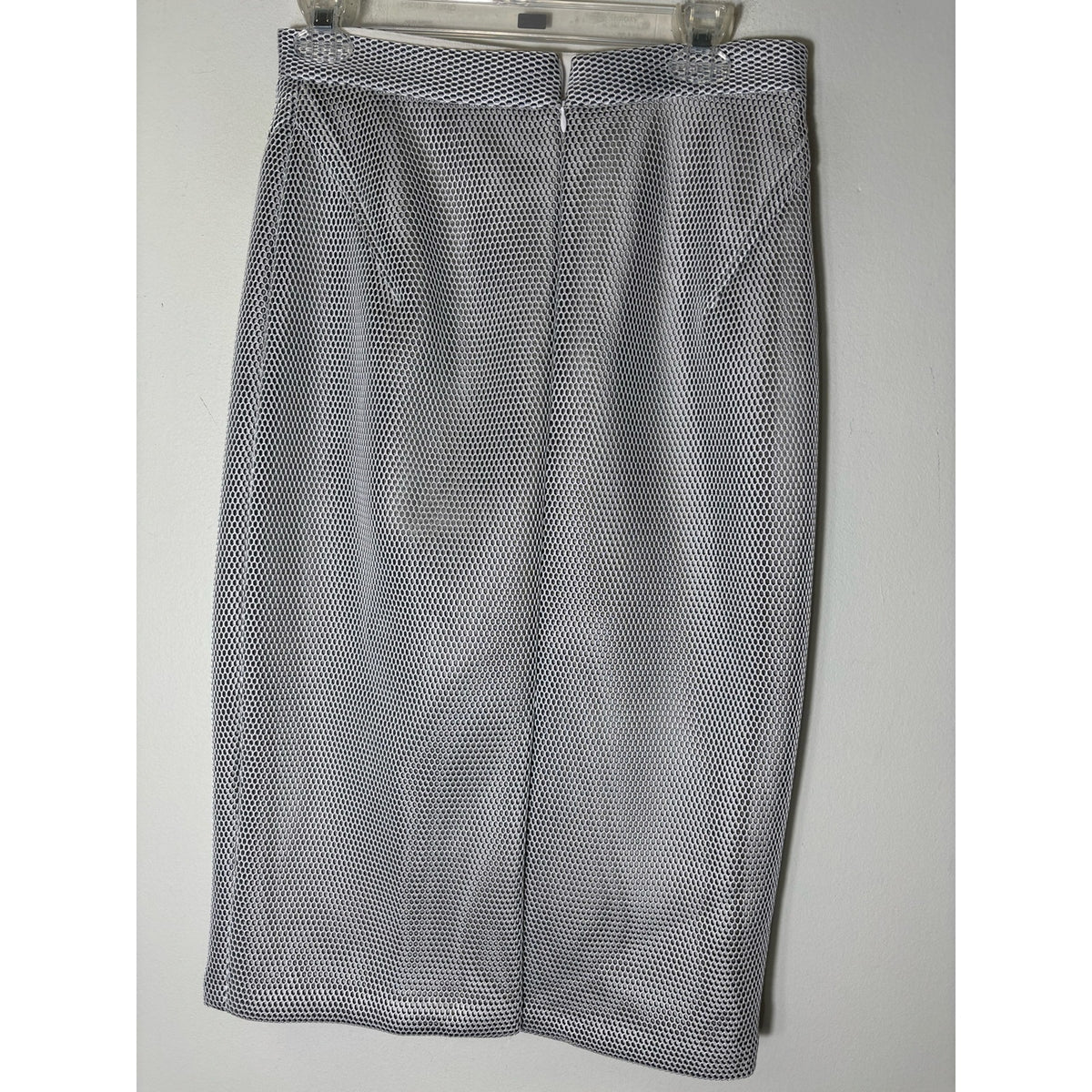 Raoul Black/White Fish Net Midi Pencil Skirt Sz 6