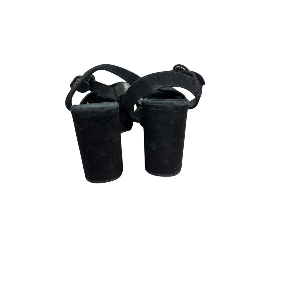 Jeffrey Campbell Black Criss Cross Suede Sandal Sz 11