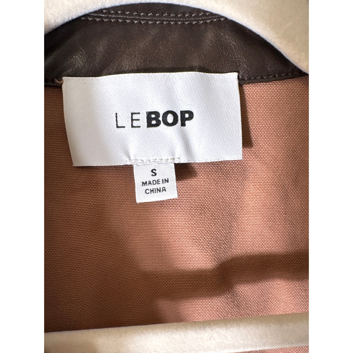 Le Bop Tan Dree Cropped Barn Jacket Sz S