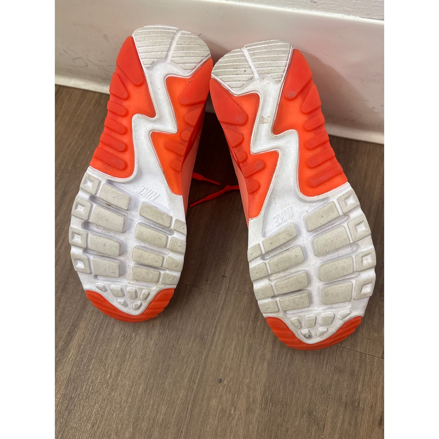 Nike Air Max 90 Ultra Neon Orange Tennis Shoe Sz 10