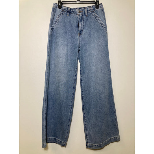 DAZE Medium Wash Wide Leg Denim Jeans Sz 26
