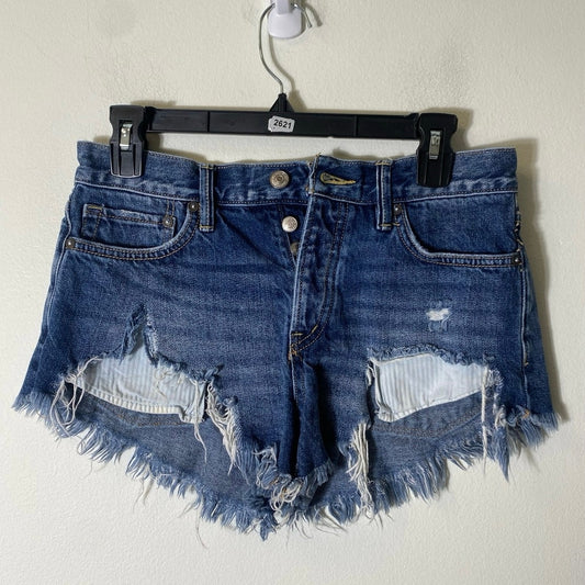 We The Free Blue Jean Cut Offs Sz 25