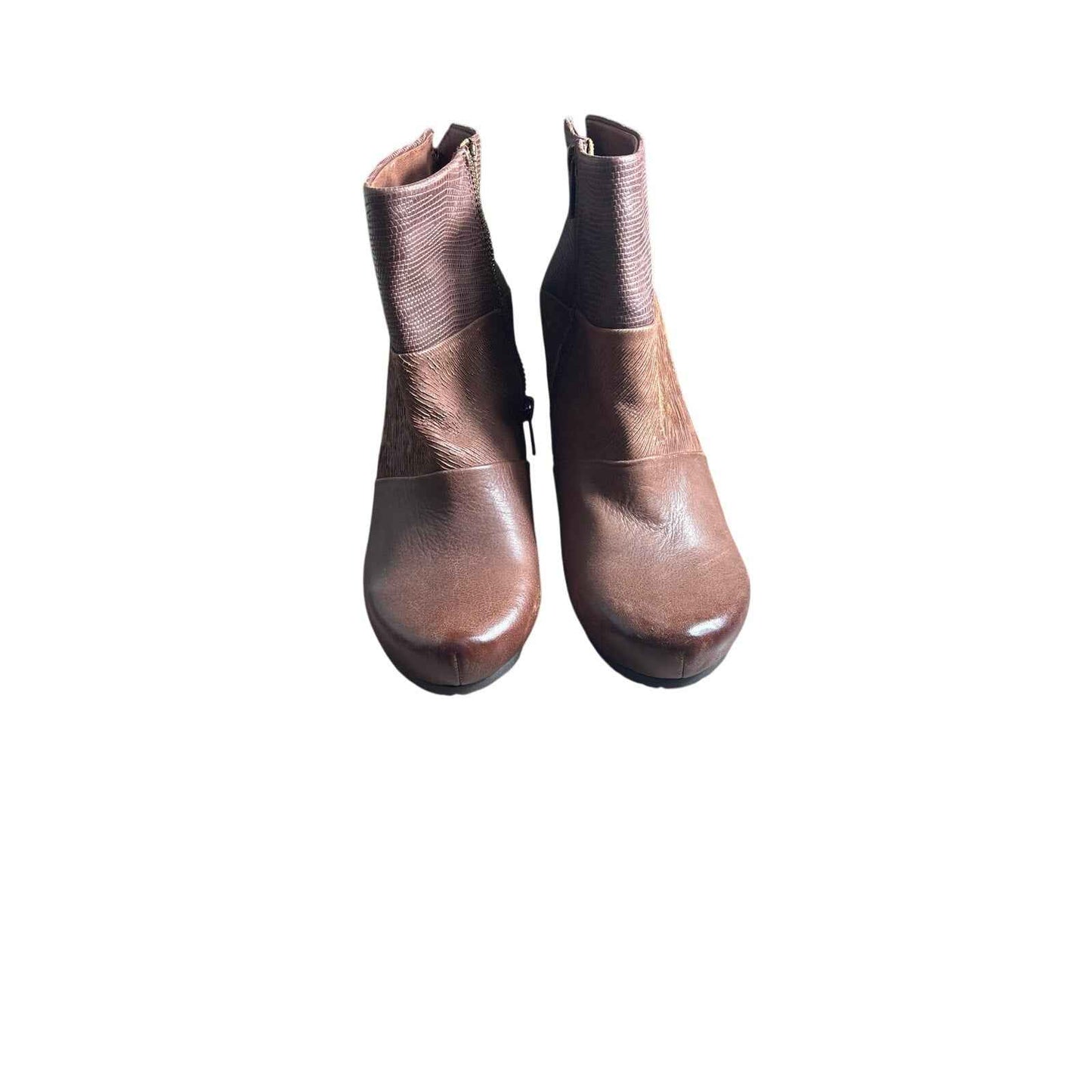 OTBT Brown Dharma Heeled Ankle Booties Sz 8