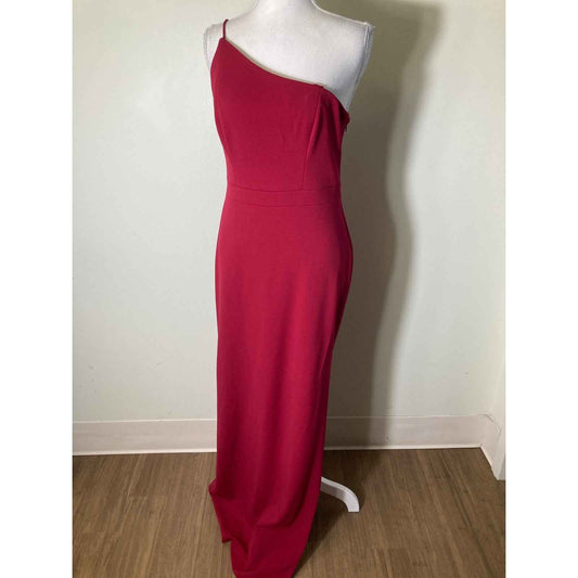 NWT Aidan One Shoulder Column Gown Sz 6