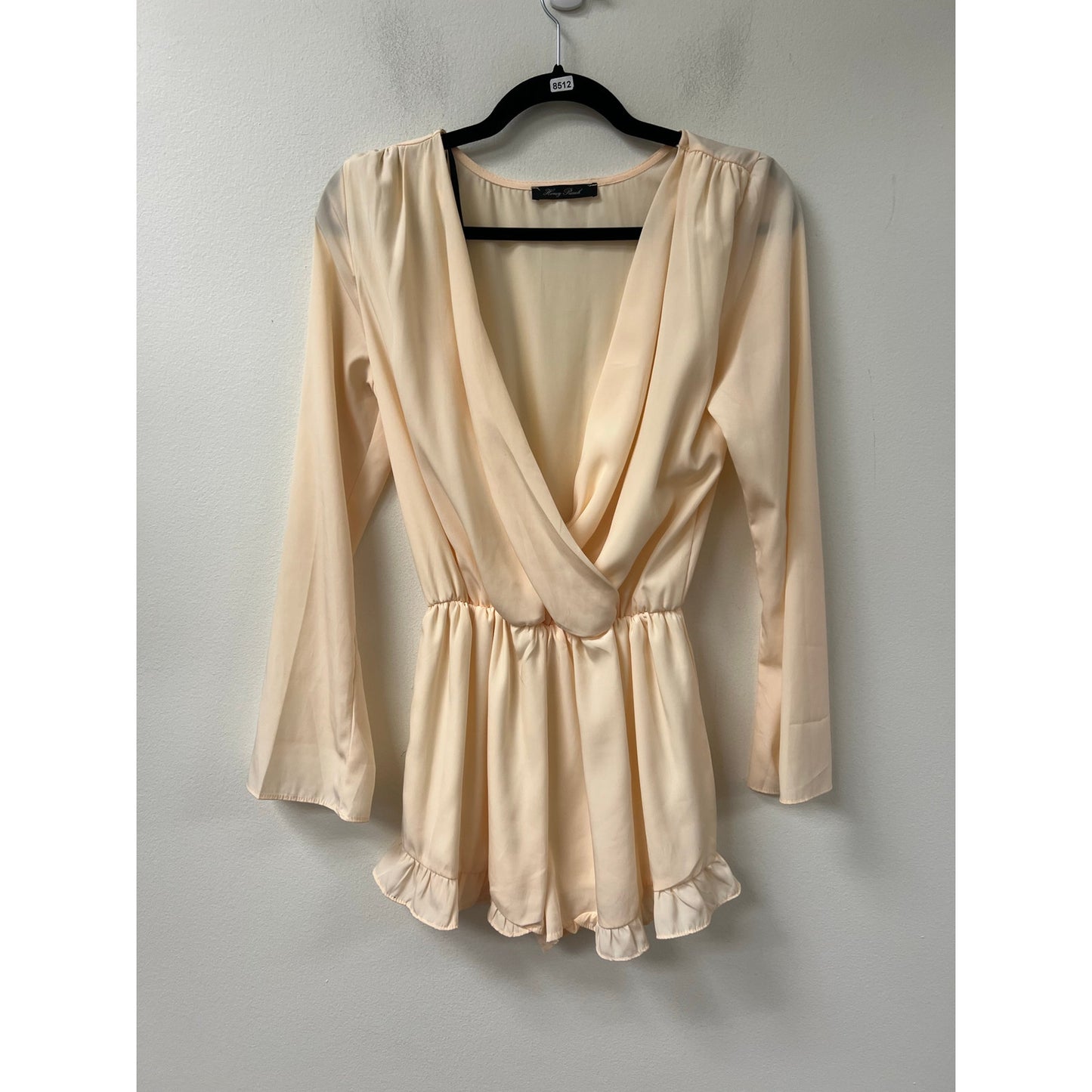 Honey Punch Romper Peach color Sz XS