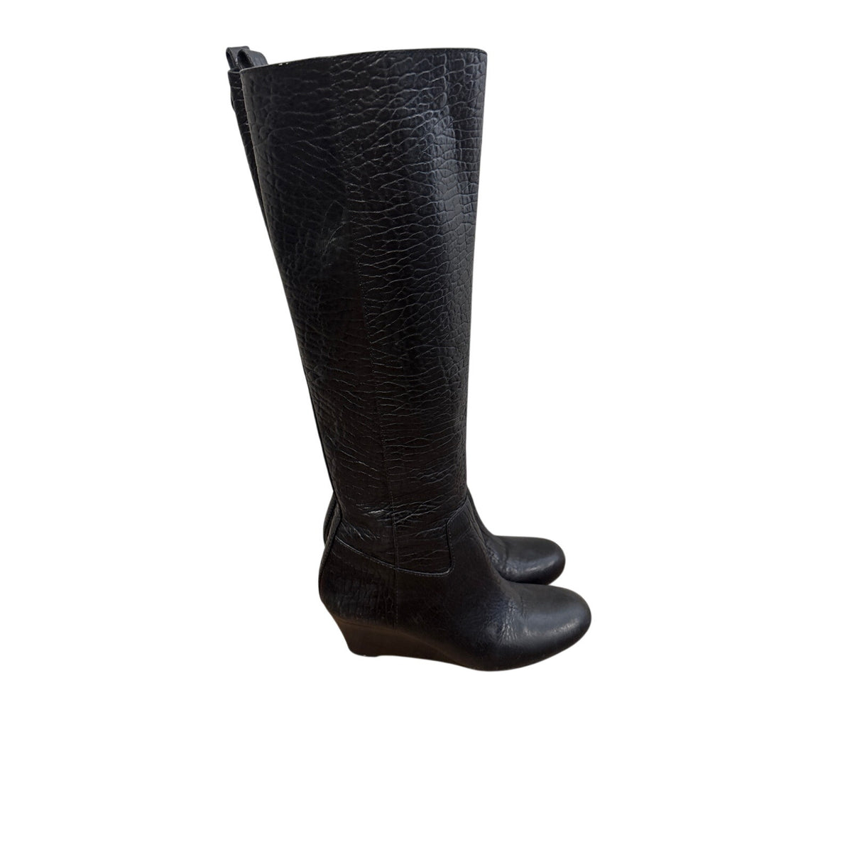 Tory Burch Black Dabney Wedge Boot Sz 8