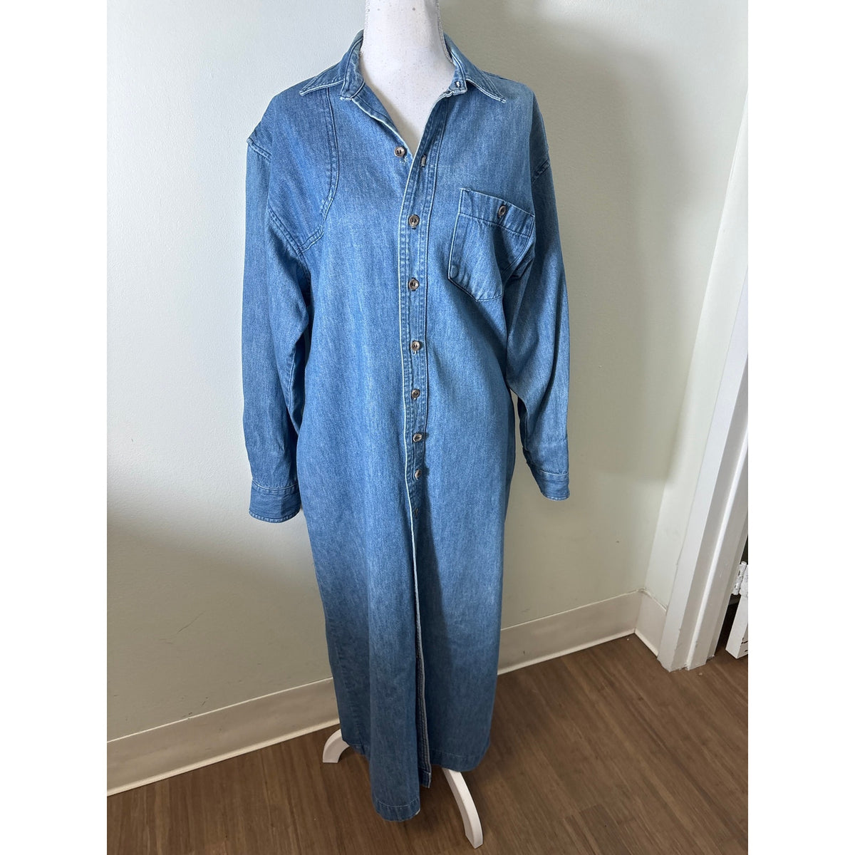Ralph Lauren Denim Button Up Shirt Dress Sz 12