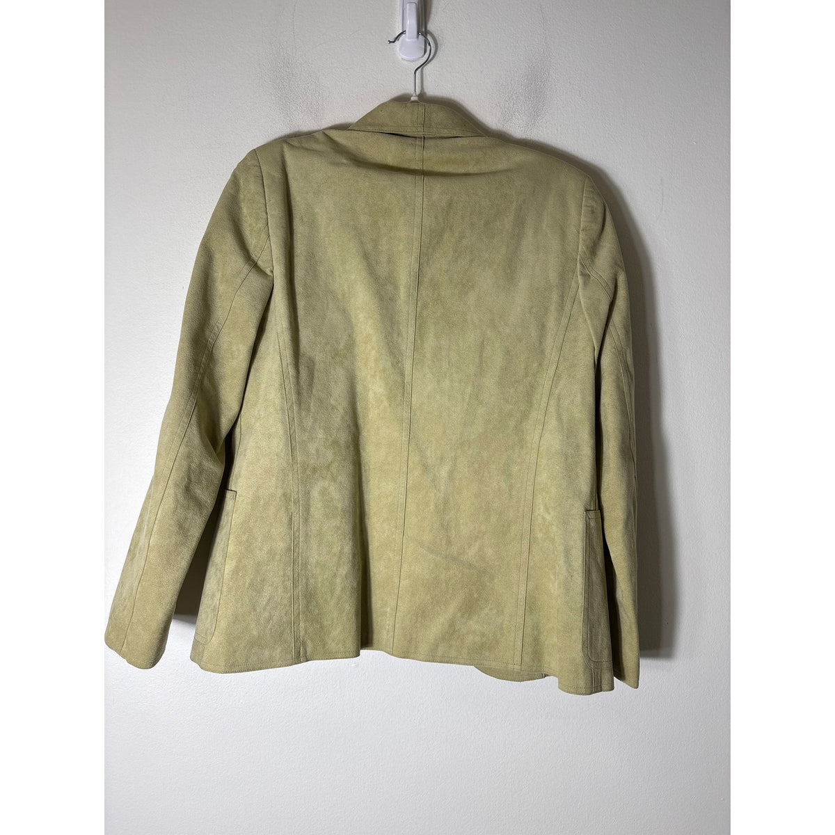Vintage Blassport fauz suede green jacket Sz 6