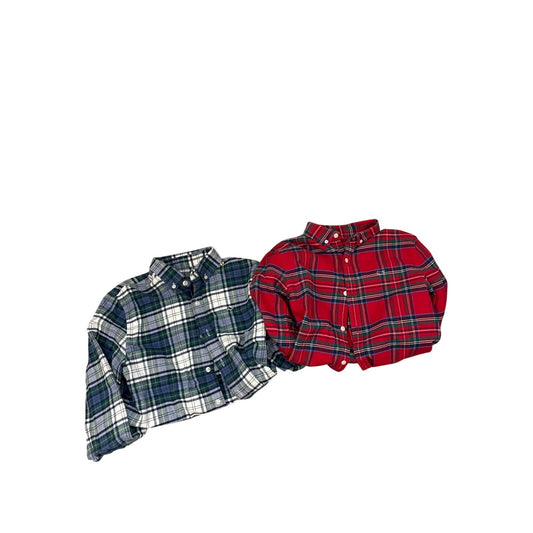 Boys Bundle of 2 Vineyard Vines Flannel Shirts Sz M (12-14)