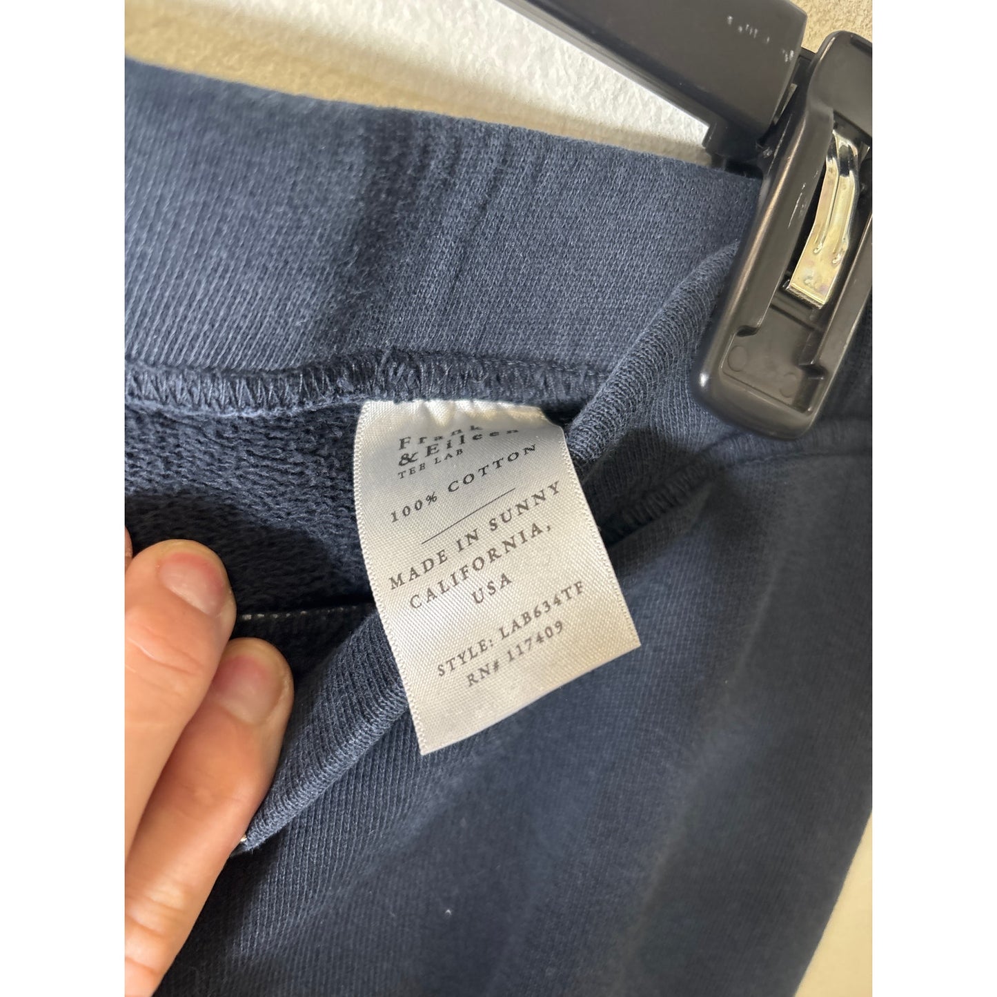 Frank & Eileen Black Pull On Cotton Pants Sz M