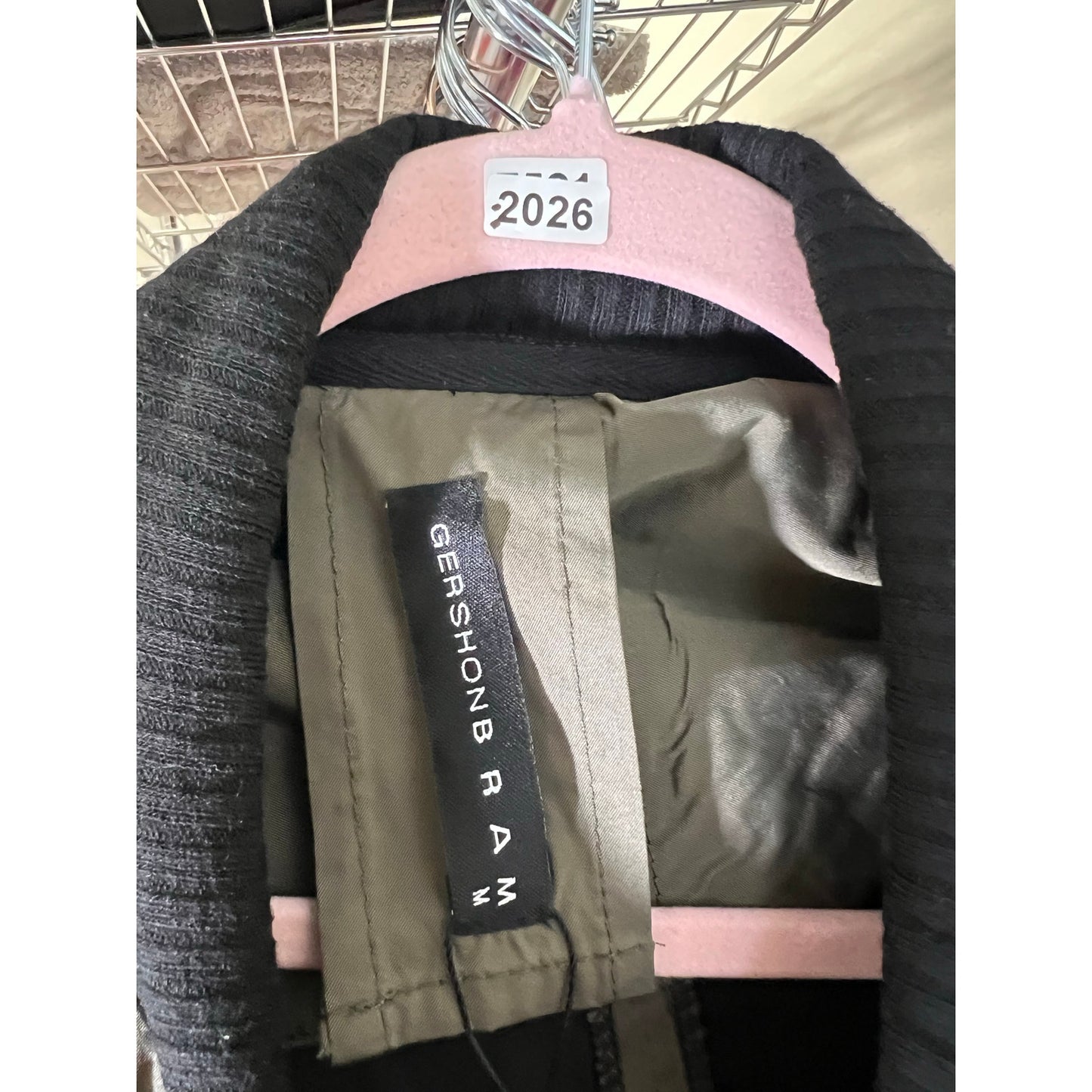 Gershonb R A M Olive Green Cropped Jacket Sz M