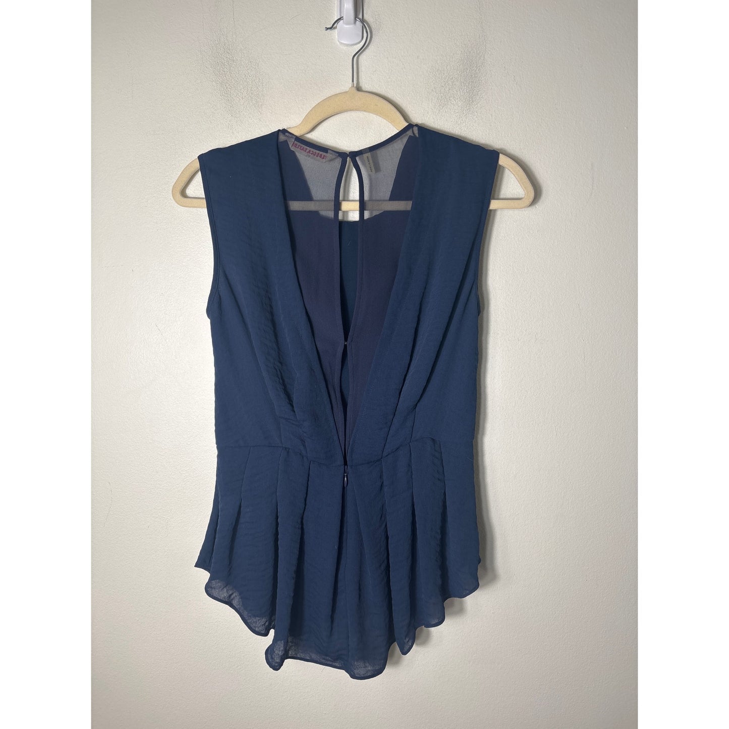 Rebecca Taylor Navy Open Back Top Sz 4